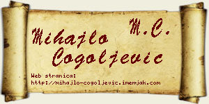 Mihajlo Cogoljević vizit kartica